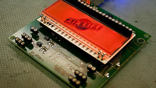 Computer Chip with Air Lift logo